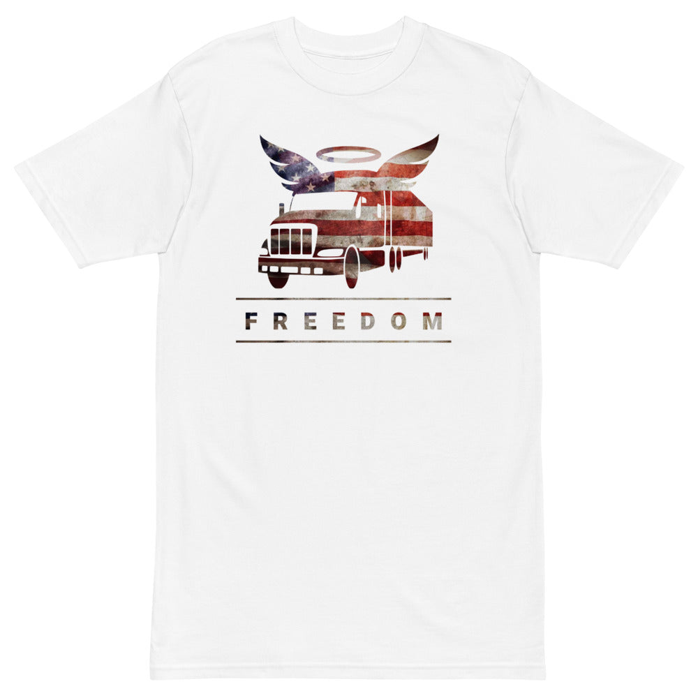 Trucker Freedom Men’s premium heavyweight tee